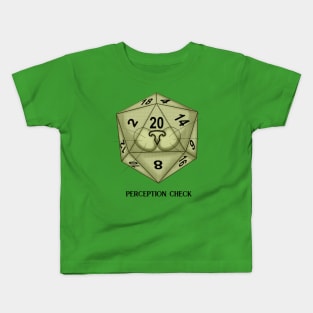 Cat. D20. Perception Check Kids T-Shirt